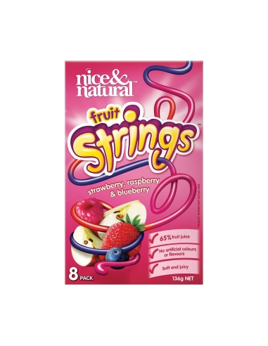 Nice & Natural Pendientes Raspberry Blueberry 8 Pack 136g x 12