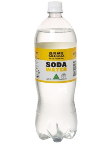 Black & Gold Agua de Soda 1.25ltr x 1