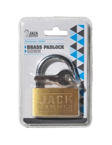 Jackhammer Brass Padlock 50mm x 1