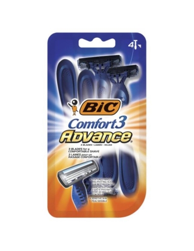 Bic Comfort 3 アドバンス・ラザーズ シェーバー 4 パック x 6