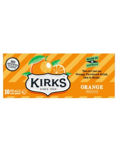 Kirks Orange Soft Drink Kann 375ml x 20