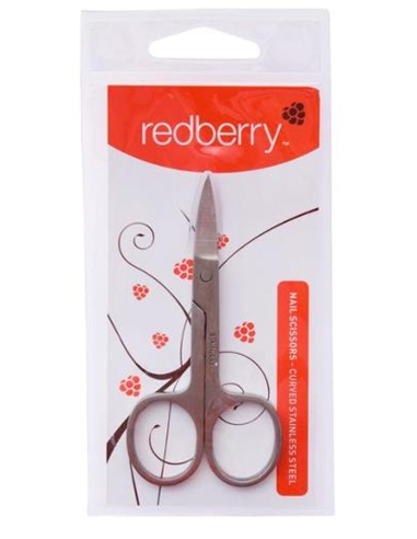 Redberry Stainless Steel Curved Nail Scissors 1 Pack x 6