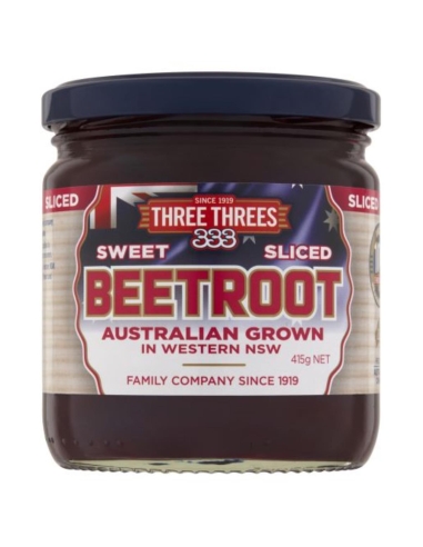 Three Threes Sliced Beetroot 415g x 6