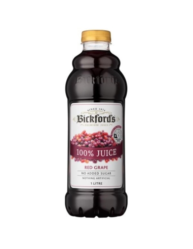 Bickfords 100% druivensap 1l x 6