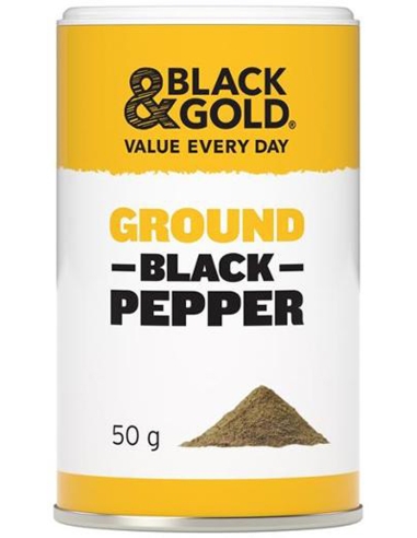 Black & Gold Gemalen zwarte peper 50 g x 1