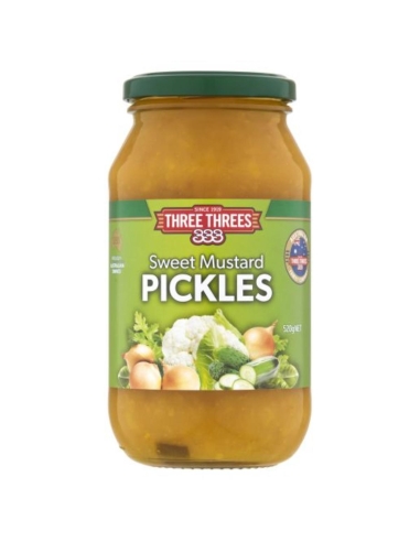 Three Threes Mustard Pickles 520g x 1