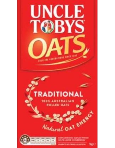 Uncle Toby Oats Traditional 1Kg x 1