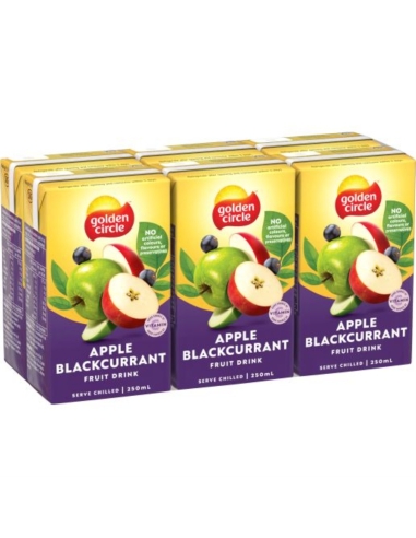 Golden Circle Apfel & Schwarze Johannisbeere Fruchtgetränk 6x250ml x 4