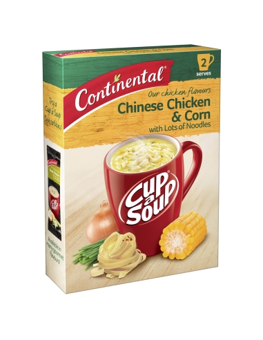 Soupe continentale chinoise au poulet et au maïs avec beaucoup de nouilles 2 portions 66 g x 1