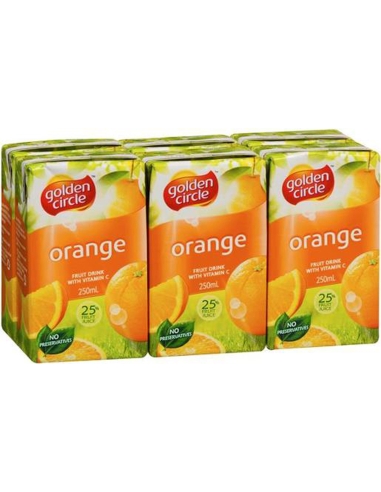 Golden Circle Orange Juice 6 Pack 250ml x 1