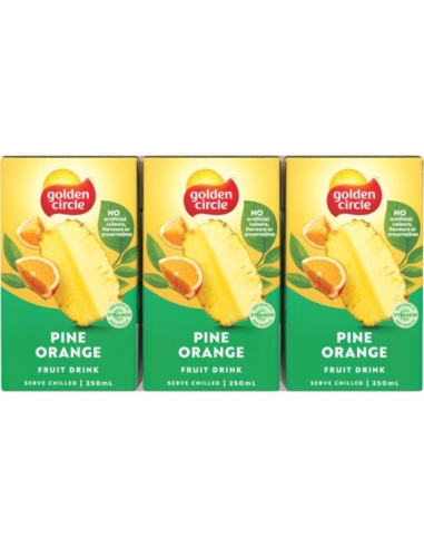 Golden Circle Jus d'ananas et d'orange, lot de 6 x 1