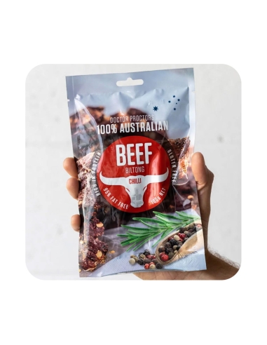 Biltong de bœuf au piment Dr Proctors 100 g x 12