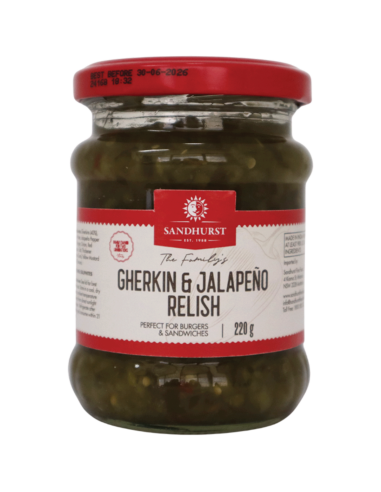 Sandhurst Relish au jalapeno et au cornichon 220 g x 1