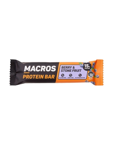 Macros Proteinriegel mit Beerengeschmack, 50 g x 12