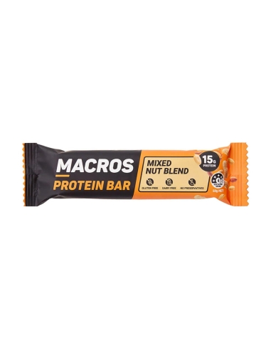 Barre protéinée aux noix Macros 50 g x 12