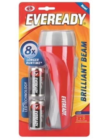 Eveready Brilliant Beam 2d Antorcha 1ea x 4