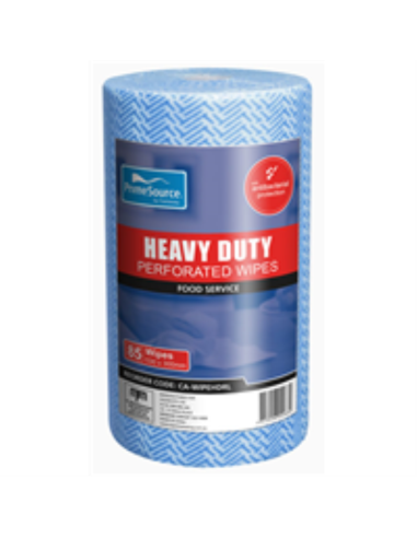 Primesource Doekjesrol H/duty Blauw Perf 30 bij 53cm 45 Meter Rol Verpakking x 1