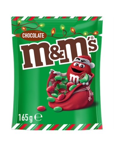 Chocolat au lait Mars M&Ms rouge et vert 165 g x 18