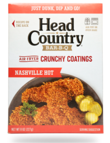 Head Country Chrupiące panierki do frytkownicy powietrznej Nashville Hot 227 g x 1