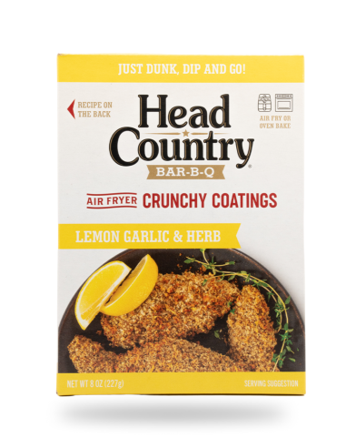 Head Country Air Fryer Crunchy Coatings Zitrone, Knoblauch und Kräuter 227 g x 1