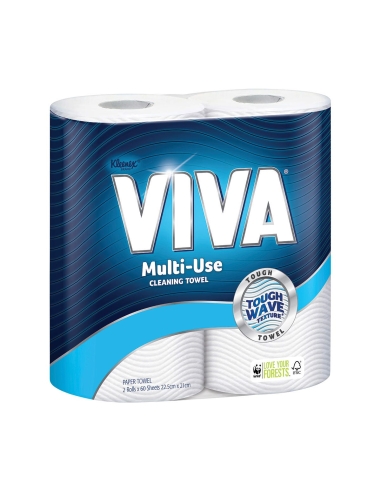 Viva Double Roll Towel Single x 1