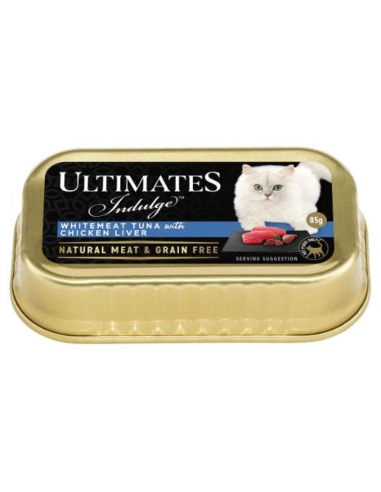 Ultimates Alimento húmedo para gatos con pollo e hígado, 85 g x 10