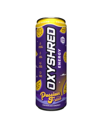 Oxyshred Passionfruit Ultra Energy Drink 355ml x 12