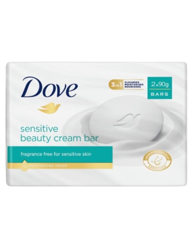 Dove Health 敏感身体香皂 2 件装 90g x 12