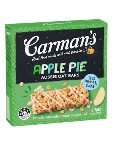 Carmans Apple Pie & Custard Oat Bar 180g x 6 苹果馅饼和苹果馅饼