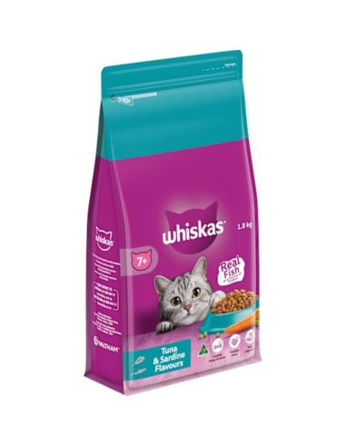 Whiskas Cibo per gatti Tonno Sardina 7+ anni 1,8 kg x 1