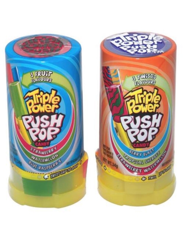 Topps Triple Power Push Pop 34g x 16