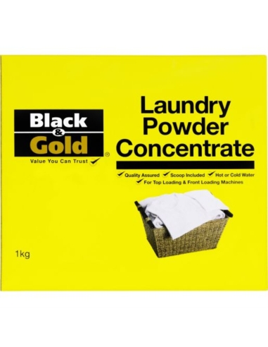 Black & Gold Concentration de poudre de blanchisserie 1 kg x 1