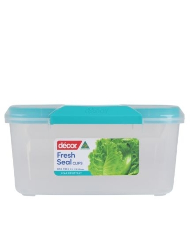 Decor Contenedor oblongo con tapas de clip 3 l x 4