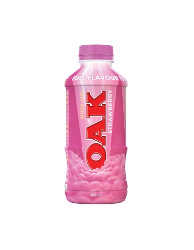 Oak Aromatisierte Milch Erdbeere 500ml x 6