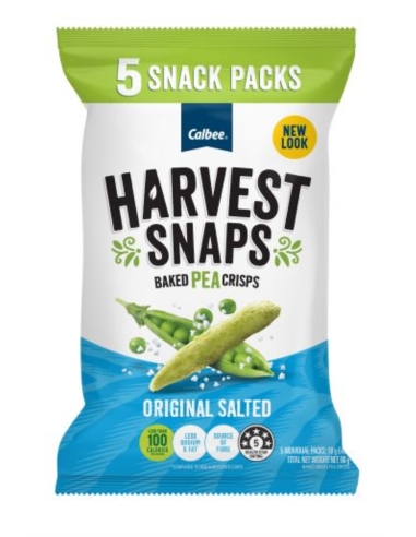 Harvest Snaps Erwten Original Zout Multipack 5 Pack 18g x 15