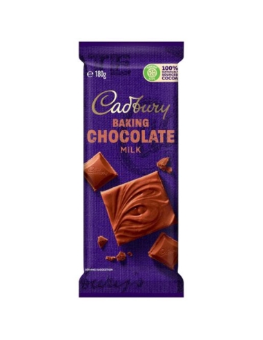 Cadbury Chocolate para hornear leche 180G x 1