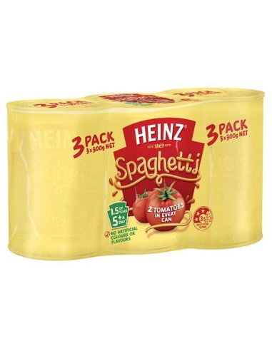 Heinz Spaghetti z pomidorami i serem Opakowanie 3 300g x 1