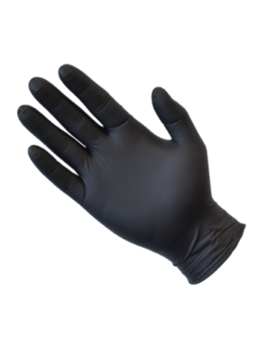 Pharm Pak Gants Nitrile Powder Free Black Medium 10 Pack x 1