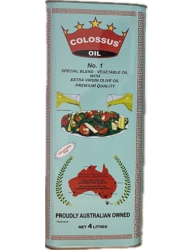 Colossus Oil Gemüse und Extra Virgin Olive 4ltr x 1