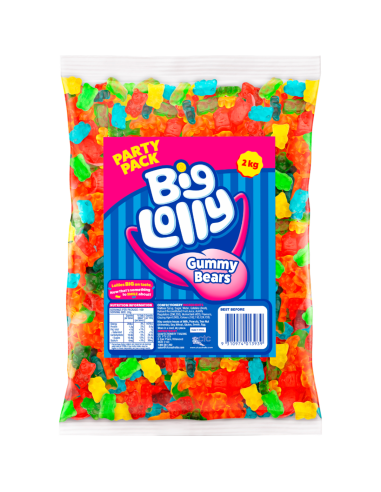 Big Lolly Gummy Bears 2kg x 1