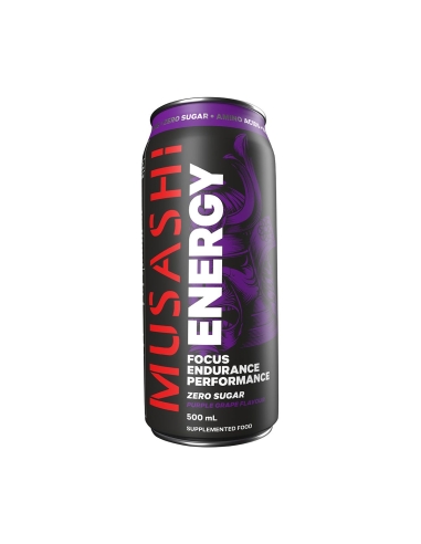 Musashi Energy 飲み物 パープルグレープ 500ml x 12