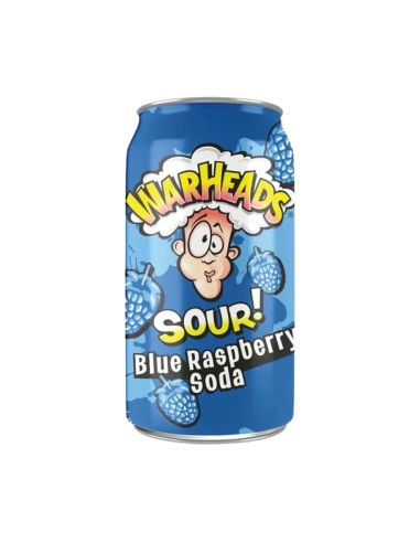 Warheads Soda aigre framboise bleue 355 ml x 12