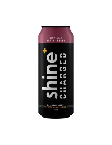 Shine+ Aufgeladene schwarze Kirsche 500ml x 12