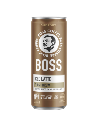 Boss Coffee Latte 237ml Can x 12