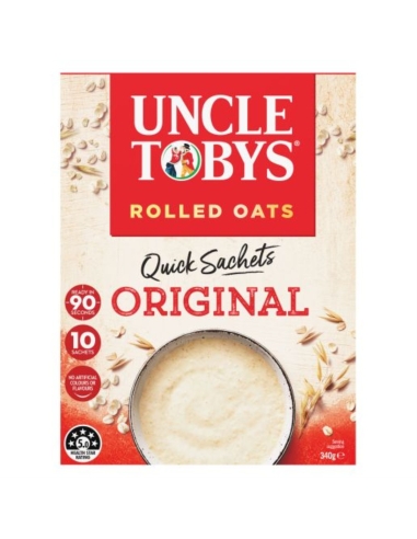 Uncle Toby Cereali per la colazione Quick Oats Satchels 10pk x 1