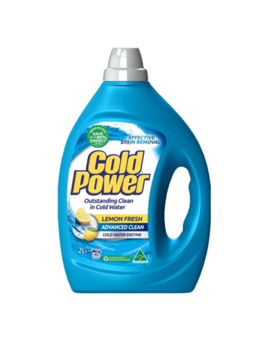 Cold Power Lemon Advanced Clean Detersivo Liquido per Bucato 2ltr x 4