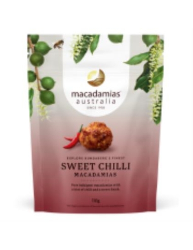 Macadamias Australia Macadamia Nuts Sweet Chilli 110g x 8