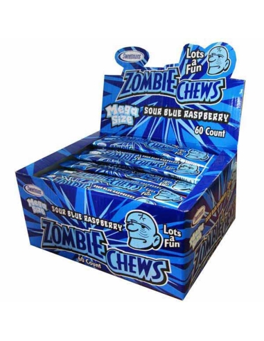 Zombie Chews Sour Blueberry Raspberry x 72