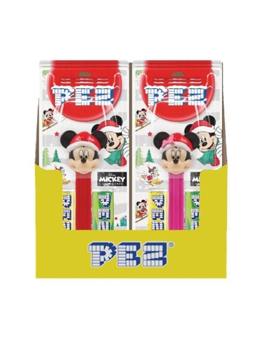 Pez Dispenser Mickey Minnie Kerst 17g x 6