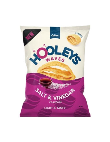 Hooleys Waves Salt Vinegar 95g x 6